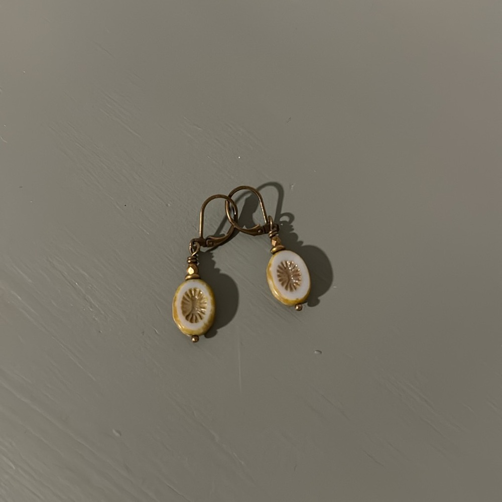Gray earrings
